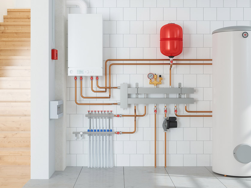 Central heating installation